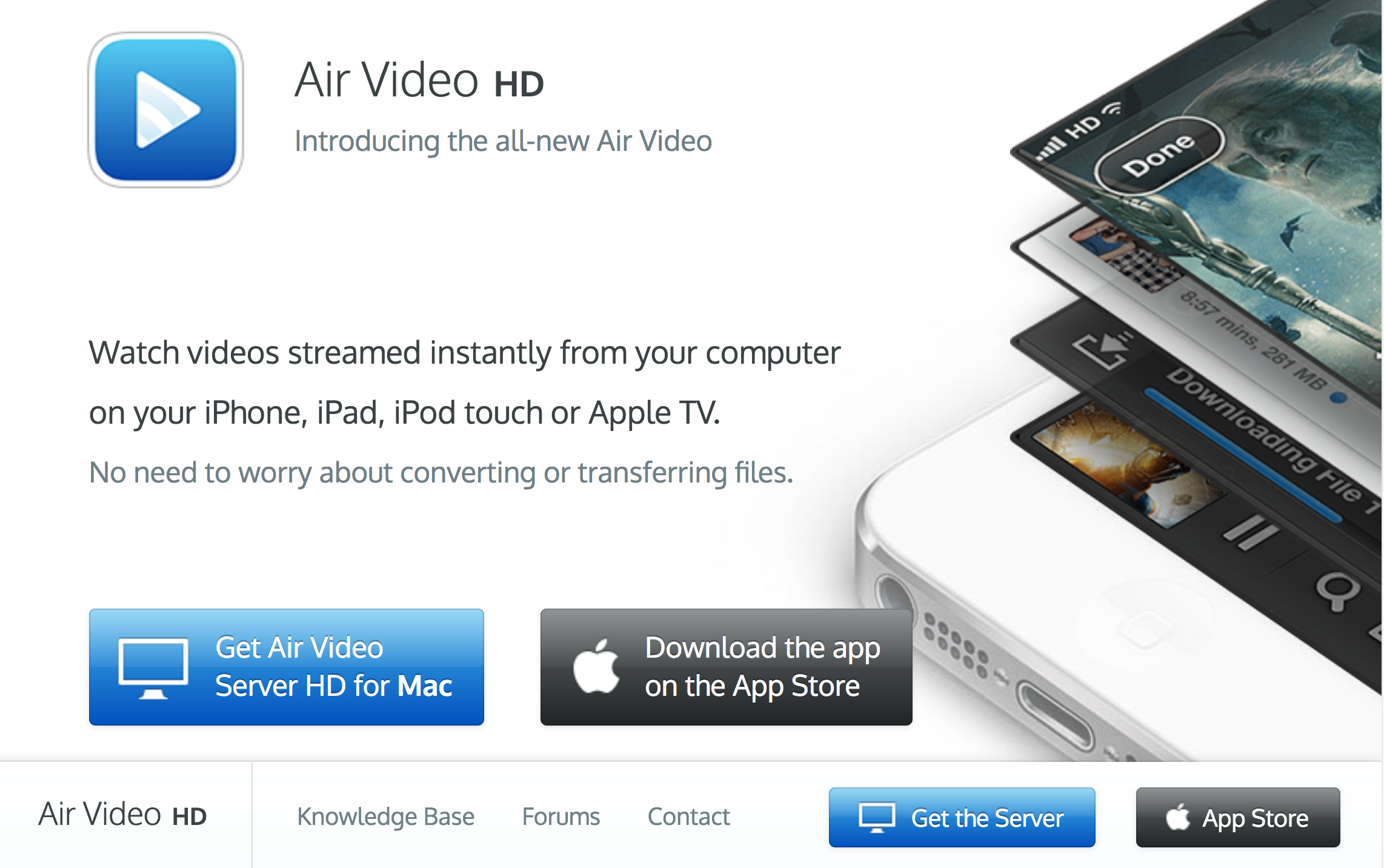 air video server hd two processes